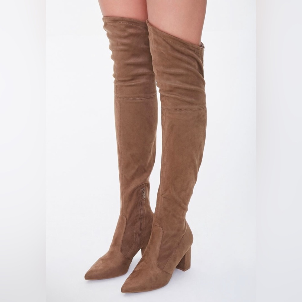 Gently Used Faux Suede Over-the-Knee Boots 👢